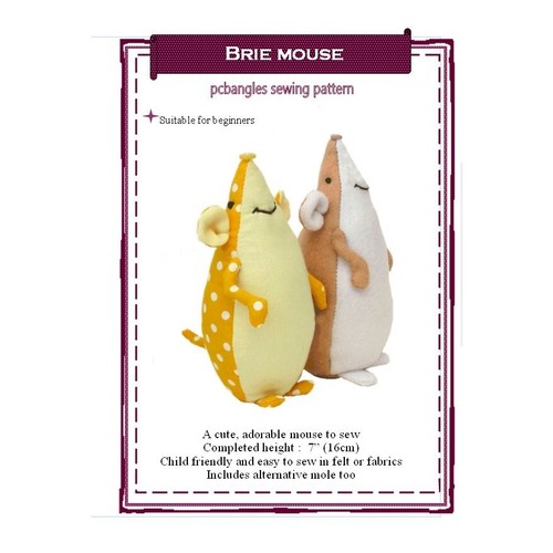 Brie mouse sewing pattern by pcbangles - Picture 8 of 8
