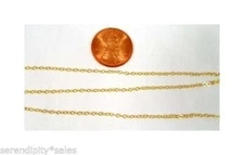 By-the-Foot 14K Gold Filled GF Cable Chain 1.5mm Bulk Footage Choose your Length