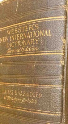Webster's New International Dictionary 2 Nd Edition Unabridged