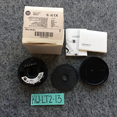 Allen Bradley 855T-BCBC 70MM Stack Light Base 1/2'' NPT Black with Cap Complete