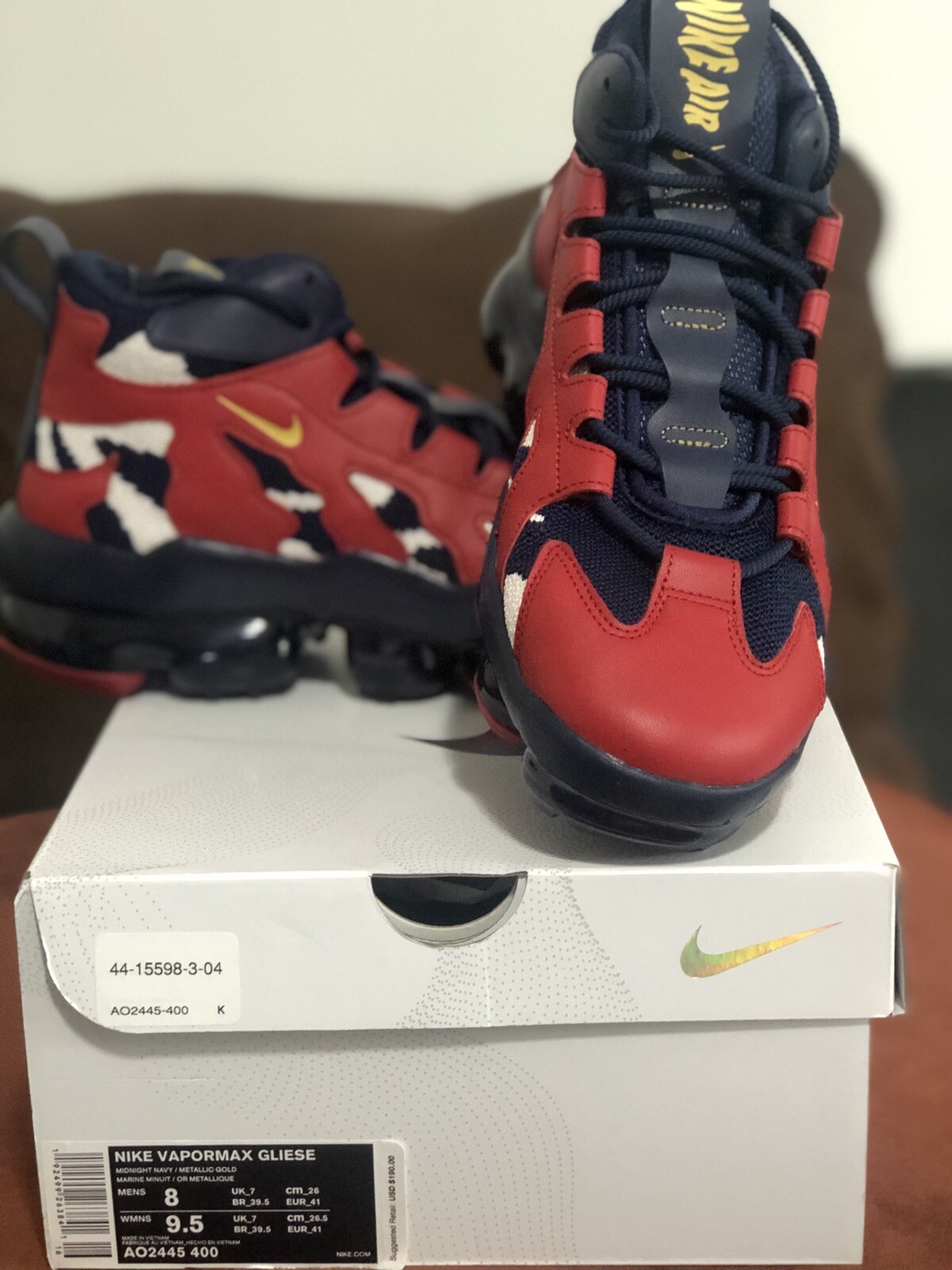 nike vapormax gliese red