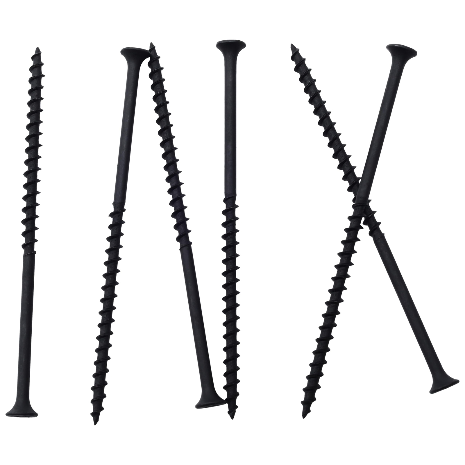 60pcs Black #10 x 4 Inch Coarse Thread Phillips Drywall Screws