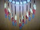 Hand crochet dream catcher, window/wall decor 27" long  #4 — photo 3