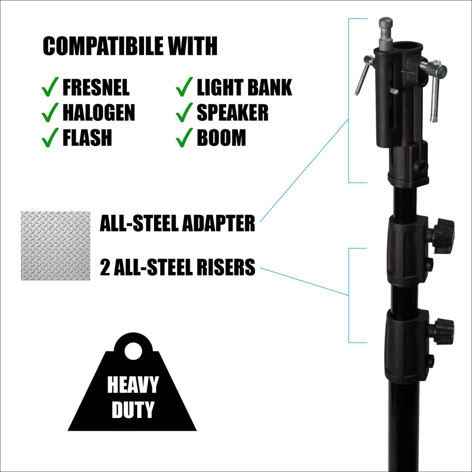 Britek TriMax 109" Soporte de acero reforzado de alta resistencia, 3 secciones 2 elevadores A5310P Foto 2 de 4