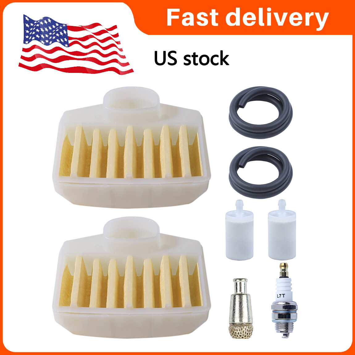Air Filter fuel filter Kit For Husqvarna 365 372 371 362 Chainsaw w/ spark plug
