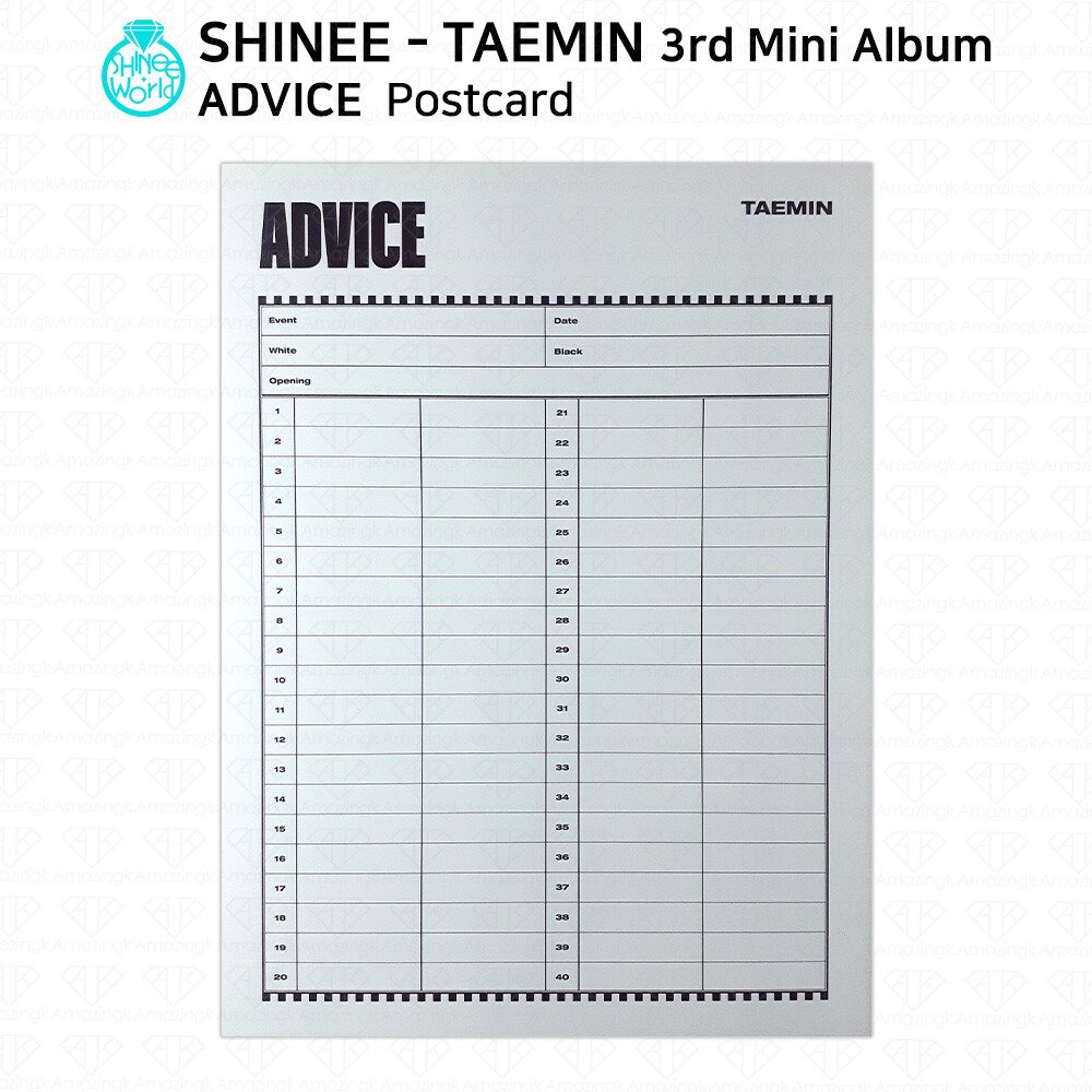 SHINee TAEMIN メモカぴあ 77枚セット テミン初のアリーナツアー「TAEMIN ARENA TOUR 2019 ～X™～」セブン