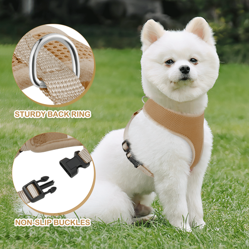 Adjustable Dog Pet Harness Control Comfortable Breathable Mesh Reflective Vest - Picture 7 of 9