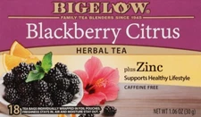 Bigelow Blackberry Citrus Herbal Tea - 18 tea bags