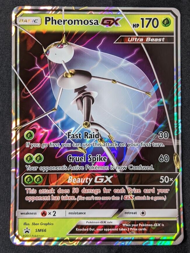 Pokemon Pheromosa GX SM66 Ultra Beast Card Holo Promo New