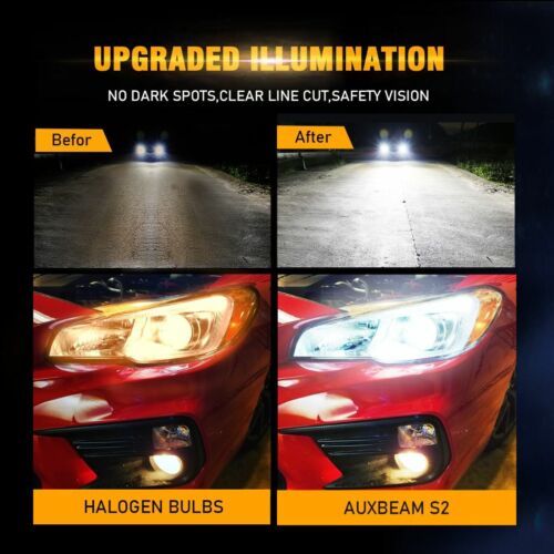 AUXBEAM 9004 HB1 72W 8000LM LED Headlight Kit Hi-Lo Beam Bulb Replace Xenon HID - Picture 3 of 12