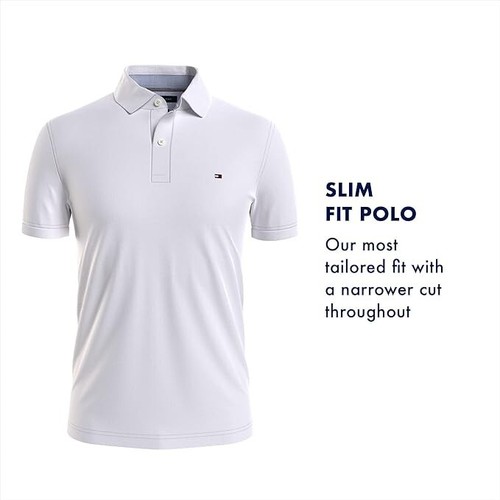 Tommy Hilfiger Herren Kurzarm Stretch Piqué Poloshirt in Slim Fit - Bild 3 von 4