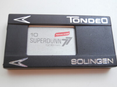 TONDEO Rasierklingen Super thin Solingen Vintage DE BLADE Safety Razor Stainless