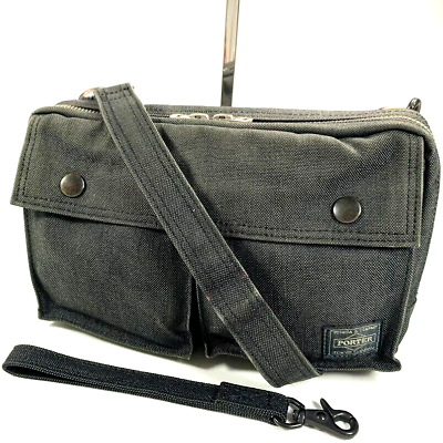 Yoshida Porter Smoky Shoulder Bag 2 Way Pouch with Hand Yoshida Porter Smoky Shoulder Bag 2 Way Pouch with Hand