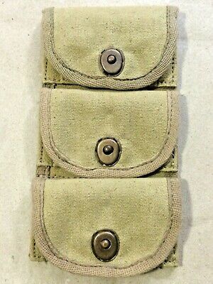 Repro Pocket Ammo Pouch for Half Moon Clips .45 Revolver WWI US Army M1917 3