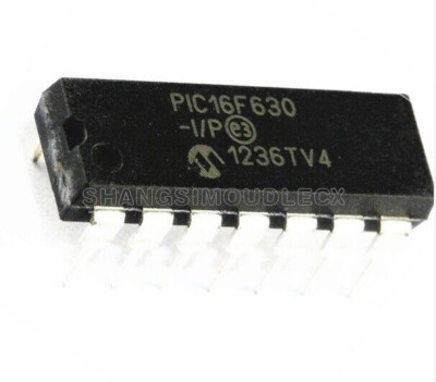 10PCS NEW PIC16F630-I/P 16F630 PIC16F630 DIP-14 Microcontroller CHIP IC