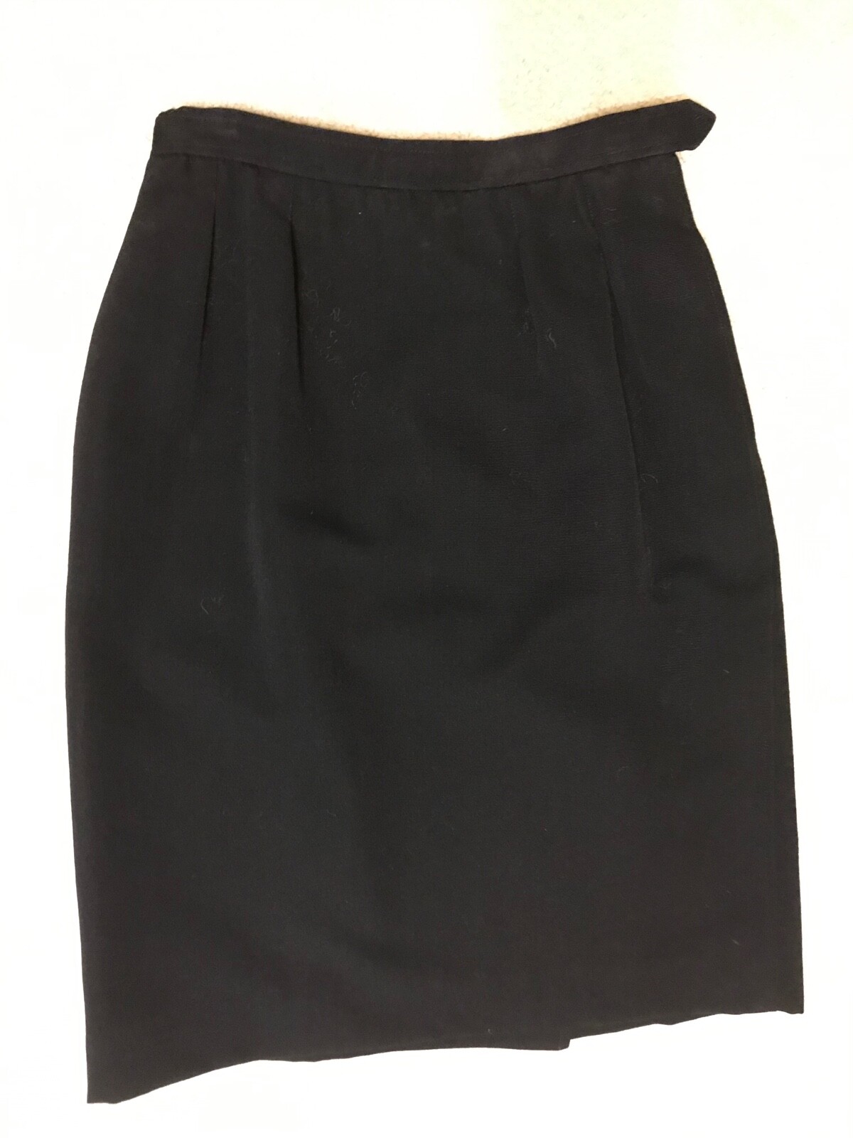 Gonna vintage Yves Saint Laurent lana nera anni '80