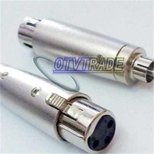 ONE XLR Female to RCA Male Jack Adaptor Connector NEW - Picture 5 of 6