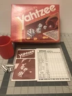 Vintage Yahtzee Dice Game 1982. Milton Bradley. Dice/Red Cup/Score Sheets