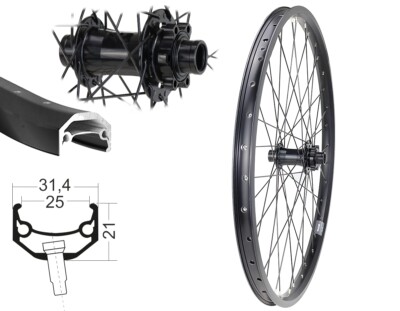 Vorderrad 26'' Downhill / Freeride Ryde Andra 40 Disc Boost Nabe 110 / 20mm Achse