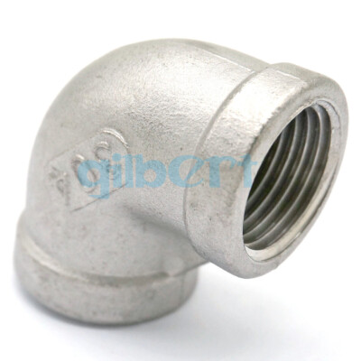 1/2'' BSPP Female 304 Stainless Steel 90 Degree Equal Elbow Pipe Fitting #W1