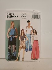 Butterick Sewing Pattern 5893 Misses Pull on PANTS / SHORTS Size Lrg-XXL