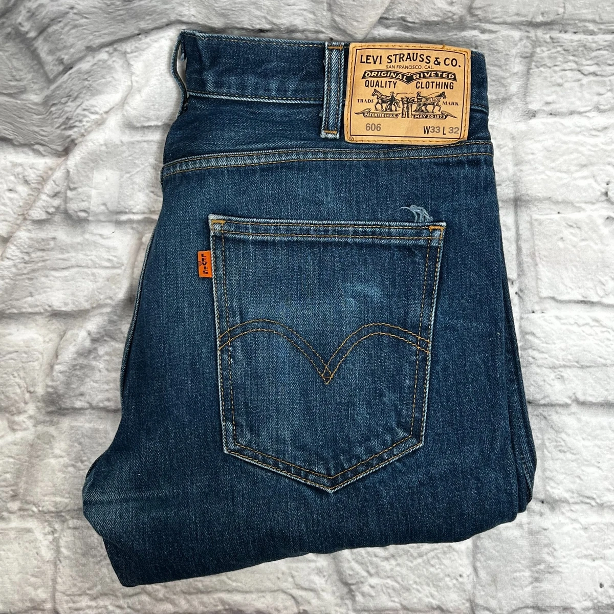 stemme Napier importere Levi&#039;s Vintage Clothing 606 Men&#039;s Denim Blue Jeans 28x32 Made In  Turkey | eBay