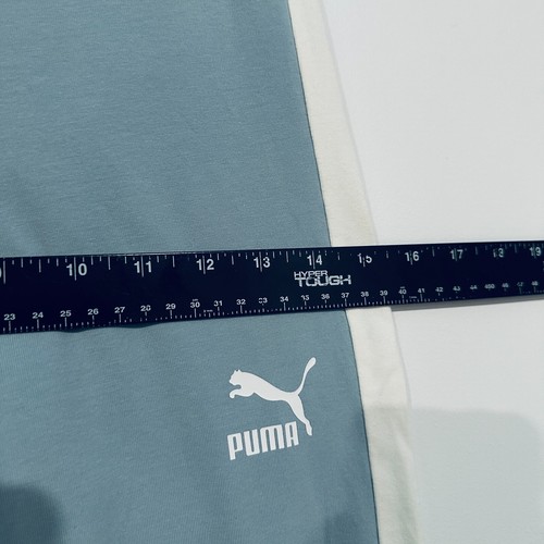Puma 2 Piece Crop Top and Leggings Powder Blue Size Small Coord Sporty Set - Picture 8 of 16