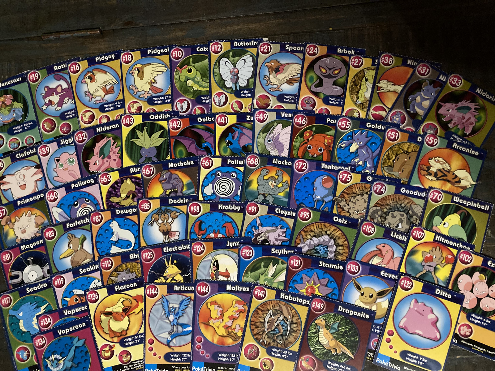 Vintage Pokemon Trading Cards from Burger King Collection  