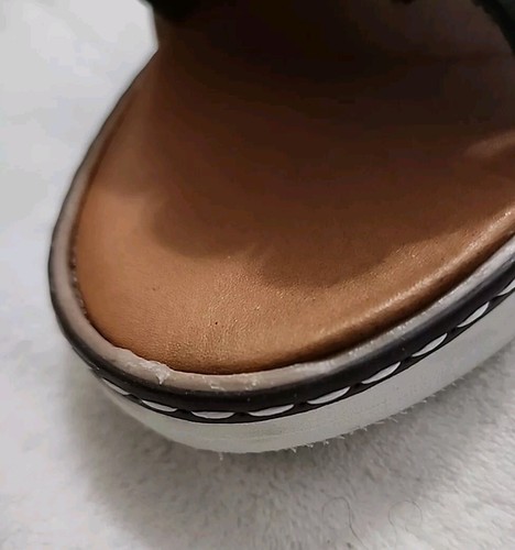 Sandali donna Huaraches Bearpaw neri in pelle intrecciata scarpe slide taglia 12 - Foto 15 di 15