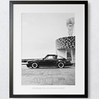 Old Black Porsche Vintage Porsche 911 Retro Car Photos Premium Art Print