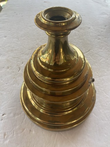 Vintage Brass Tone Metal Lamp Base - Picture 7 of 12