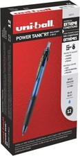 42071 UniBall Power Tank RT Ballpoint Pen, Bold 1.0mm Tip, Blue Ink, 2 Dozen