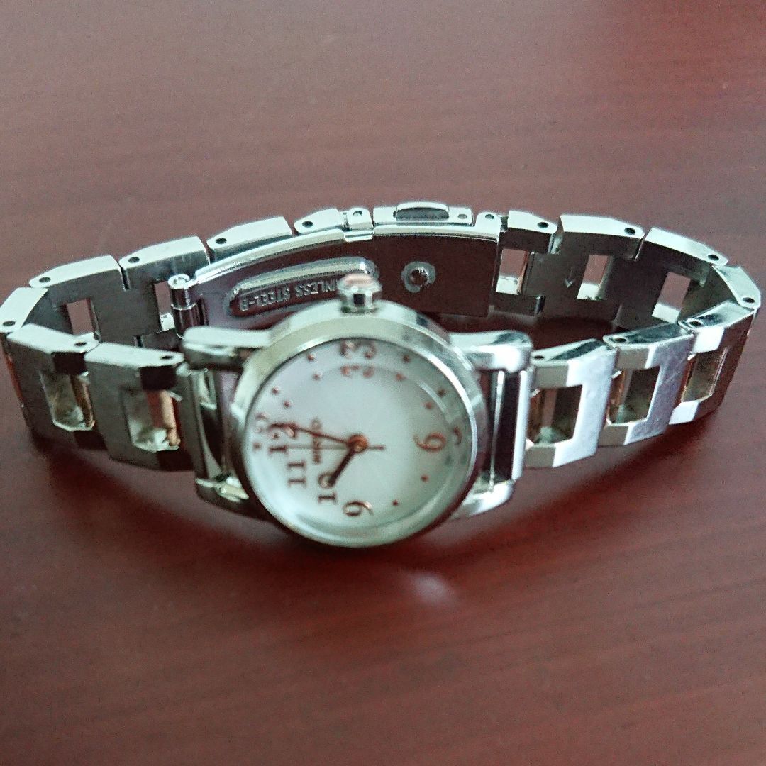 美品 SEIKO☆セイコーWIRED 1N01-0KL0 ピンク カットガラス 美品