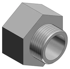Thomas & Betts 1244, Exp Proof Conduit Enlarger, 1 To 1-1/4In Male, 5 PC