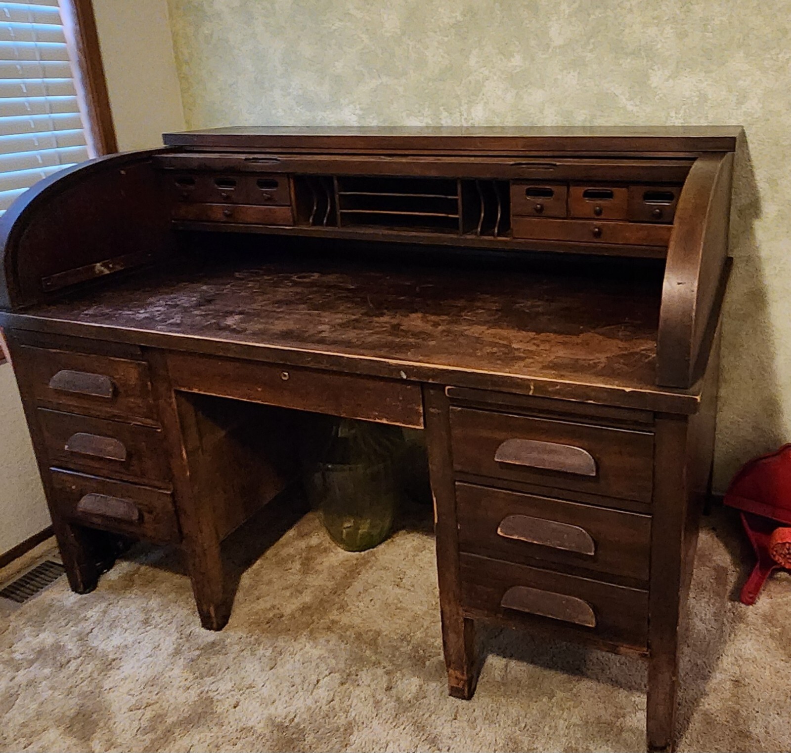 1900 Antique Roll top Desk eBay