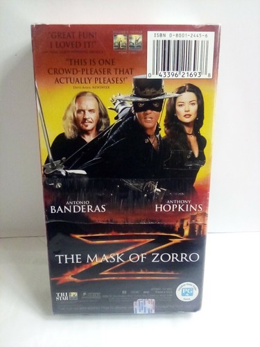 The Mask Of Zorro VHS 1998 New Sealed - Picture 2 of 6