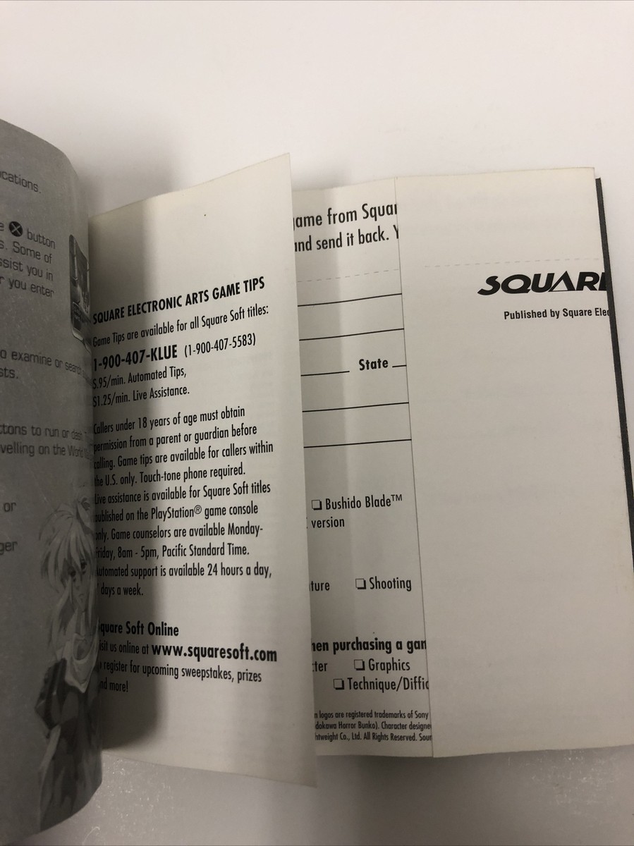 Xenogears Sony PlayStation 1 Rare PS1 RPG Squaresoft Xenogears Sony PlayStation 1 Rare PS1 RPG Squaresoft