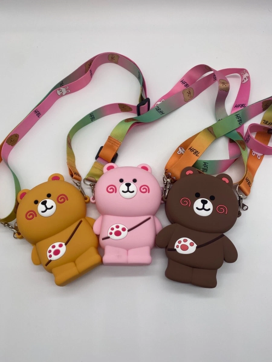 Teddy bear coin purse sale
