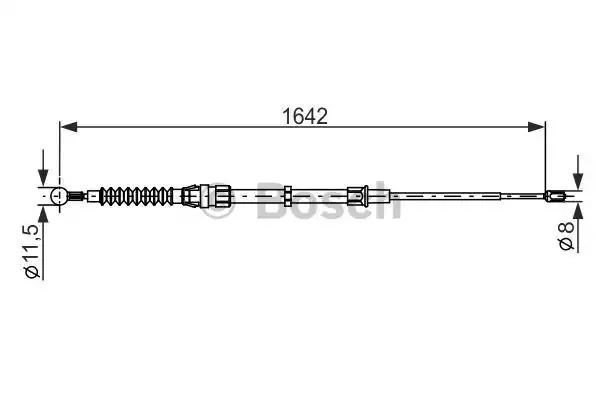 Bosch Brake Cable BC1151 1987482267 [4047024643529] | eBay