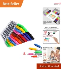 Dry Erase Markers Bulk Pack 60 Fine Low Odor Assorted Colors for Education