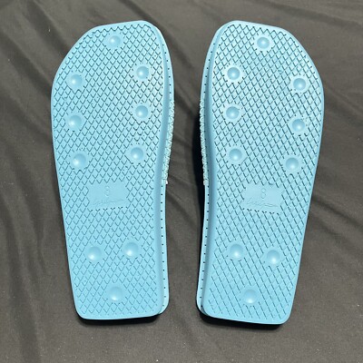 Adidas Y-3 Yohji Yamamoto Blue Cyan Water Slides Men
