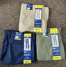 32 Degrees Cool Regular Pants Stretch Soft Touch BLUE,TAN,GREEN VARIOUS 1656658