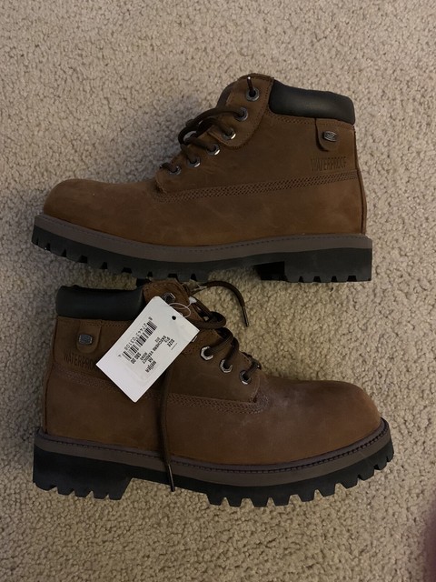 Skechers Sergeants Verdict Leather Lace Up Boots Brown Mens 10 M