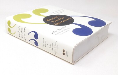 Bartlett's Familiar Quotations - Hardcover, by O'Brien Geoffrey