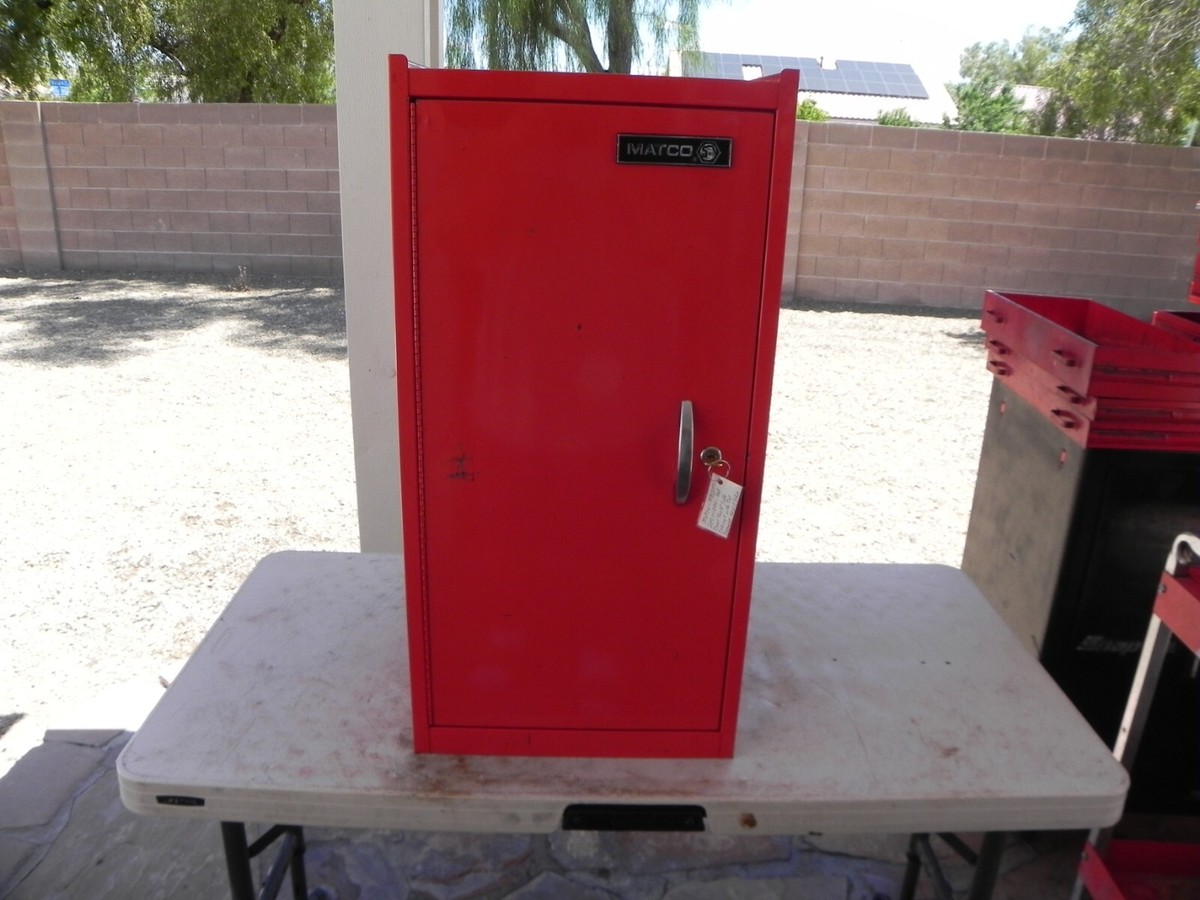 Vintage Matco Tools MB209 1 Drawer & 1 Shelf Side Cabinet Red USA