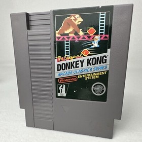 Donkey Kong Arcade Classics⭐Hang Tab Box 5 Screw⭐Nintendo NES Authentic Original