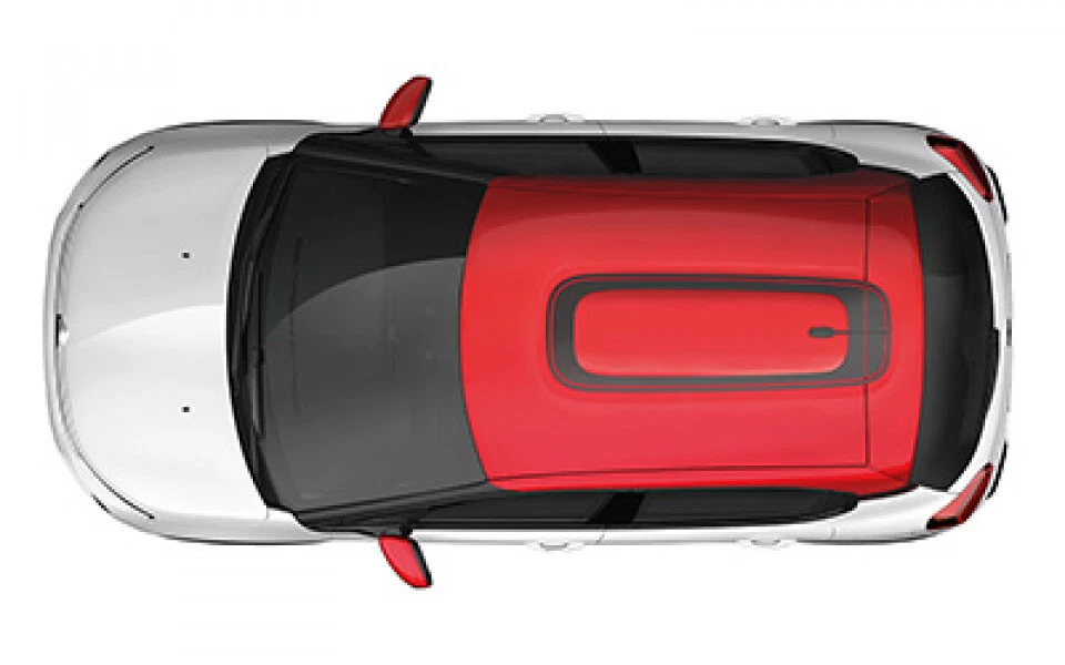 New Genuine Citroen C3 mk3 Black Grained Roof Sticker Decal 