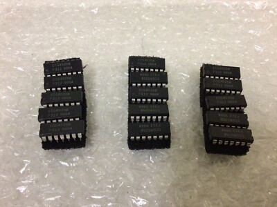 NEW, ( LOT OF 15 ) ECG COMPONENTS ECG4025B BUFFERED CMOS DIG IC TRIPLE 3 INPUT