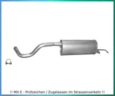 Endschalldämpfer für Skoda Roomster 1.4 63KW Auspuff Endtopf Schelle
