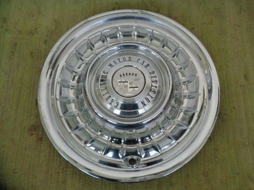 1959 Cadillac Hub Caps 15" Set of 4 Caddy Wheel Covers Hubcaps 59 - Picture 3 of 6